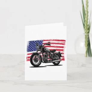 Carte Motocycliste Christian Us Drapeau Jésus _1
