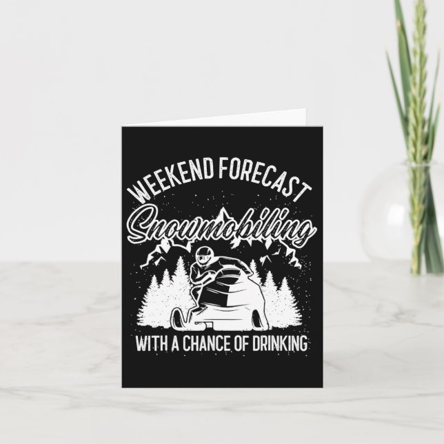 Carte Motoneige Motoneige Fin de semaine Prévision Sport (Devant)