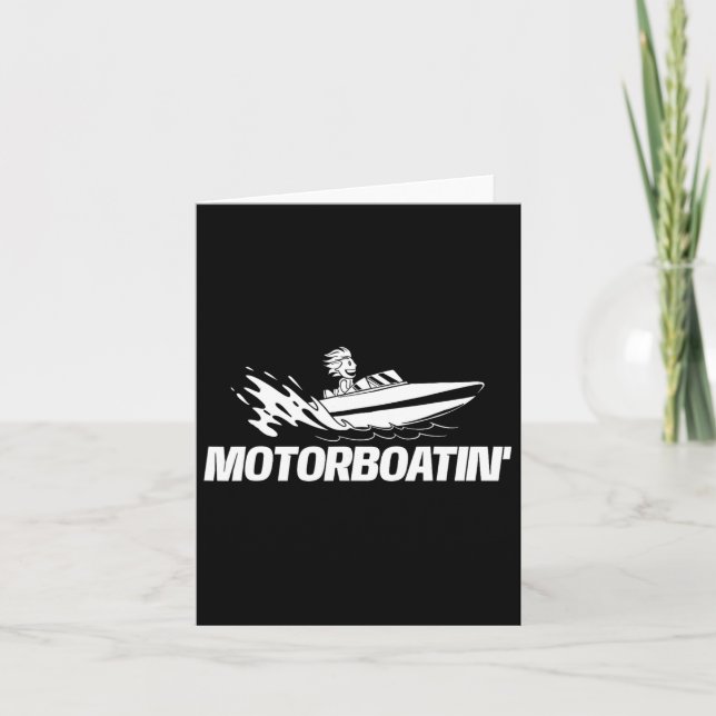 Carte Motorboatin - Propriétaire de bateau Capitaine de  (Devant)