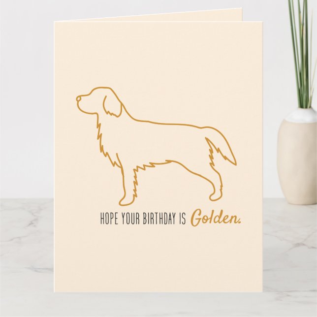 Carte Mouchoir en papier Golden Retriever  (Devant)