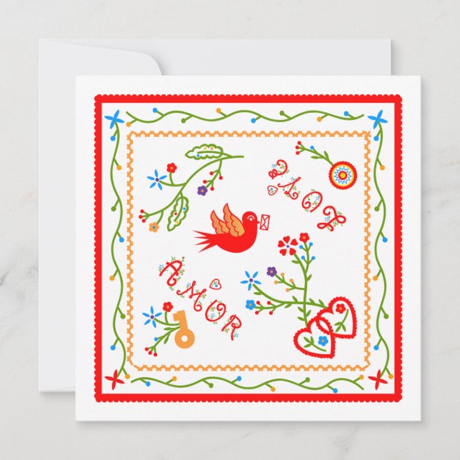 Carte Mouchoirs portugais anniversaire de mariage (Devant)