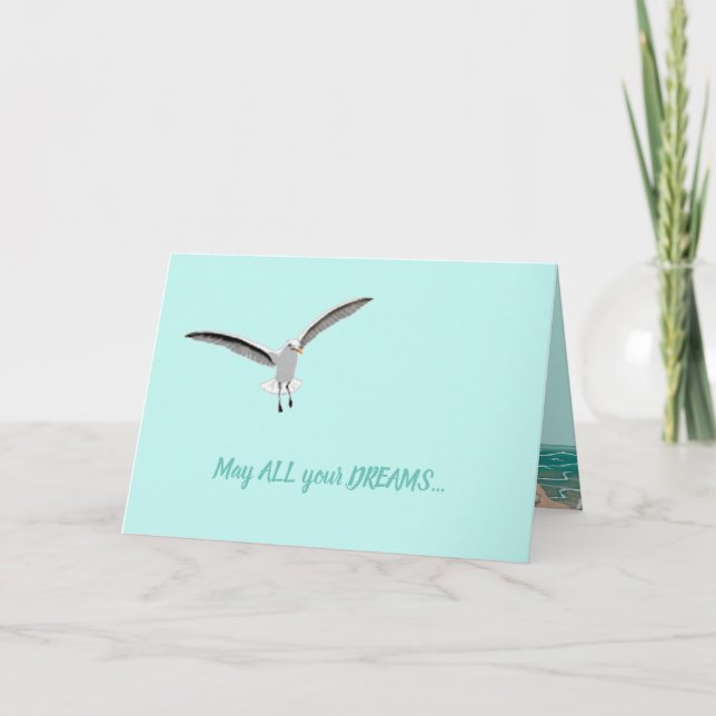 Carte Mouette de pâté de sable (Devant)