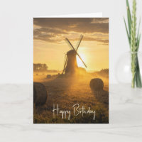 Moulin à vent hollandais d'anniversaire dans un ch