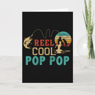 Carte Moulinet de pêche Pop Pop Cool Cadeau de la fête d