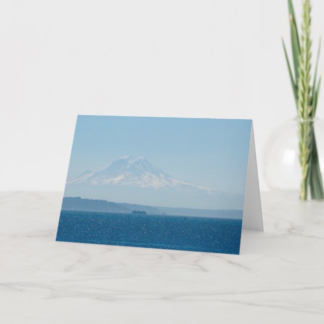 Carte Mount Rainier de Puget Sound - Art Cadre (Devant)