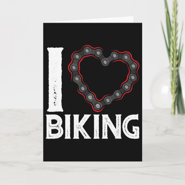 Carte Mountain Bike Cycling Bicycle I Love Biking  (Devant)