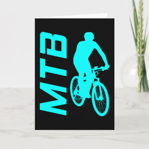 Carte Mountain Bike MTB Bike Mountain Biker Gift