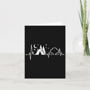 Carte Mountain Hiker Heartbeat Voyageur Randonnée Mo