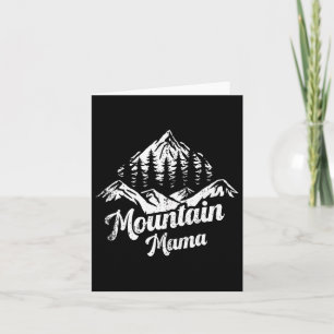 Carte Mountain Mama Camping Randonnée Maman Aventure Mèr