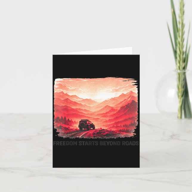 Carte Mountain Overland Freedom œuvre d'art (Devant)