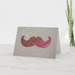 Carte Moustache à billes roses (Graphique de Parties sci