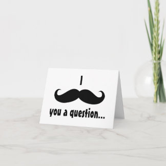 Carte Moustache déguiser drôle moustache cheveux faciaux