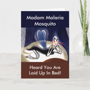 Carte Moustique Vintage Madame Paludisme
