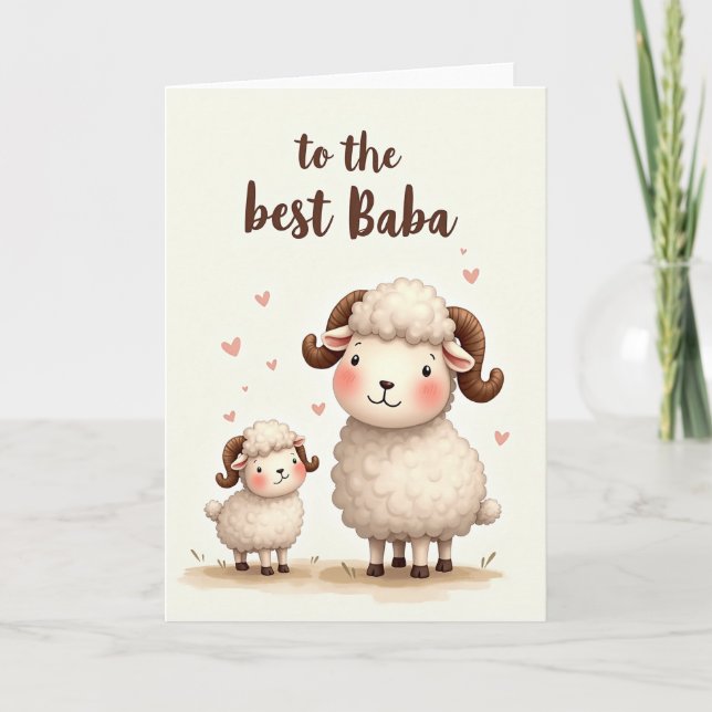 Carte Mouton Baba d'amour (Devant)