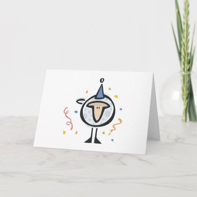 Carte mouton d'anniversaire mignon (Devant)