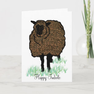 Carte Mouton tricoté d'Imbolc