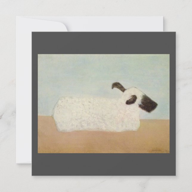 Carte Moutons (par Milton Avery) (Devant)
