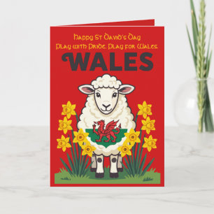 Carte Moutons soutiennent le design du jour de la Saint-