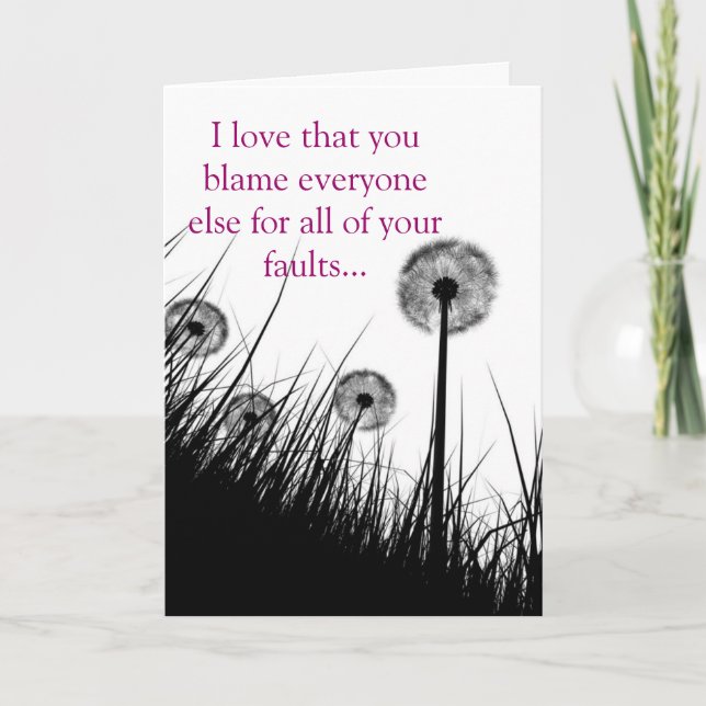 Carte MP900438734, j'adore que vous blâmiez tout le mond (Devant)