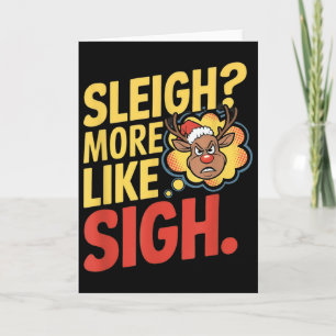 Carte Mpy Renne Sleigh Plus Comme Soupir Sarcastique Noë