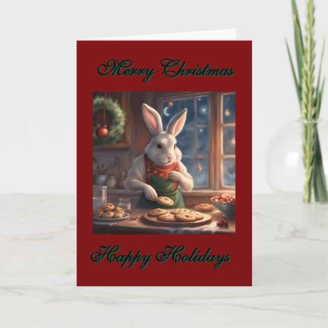 Carte Mr. Bunny's Christmas Cookies holiday  (Devant)