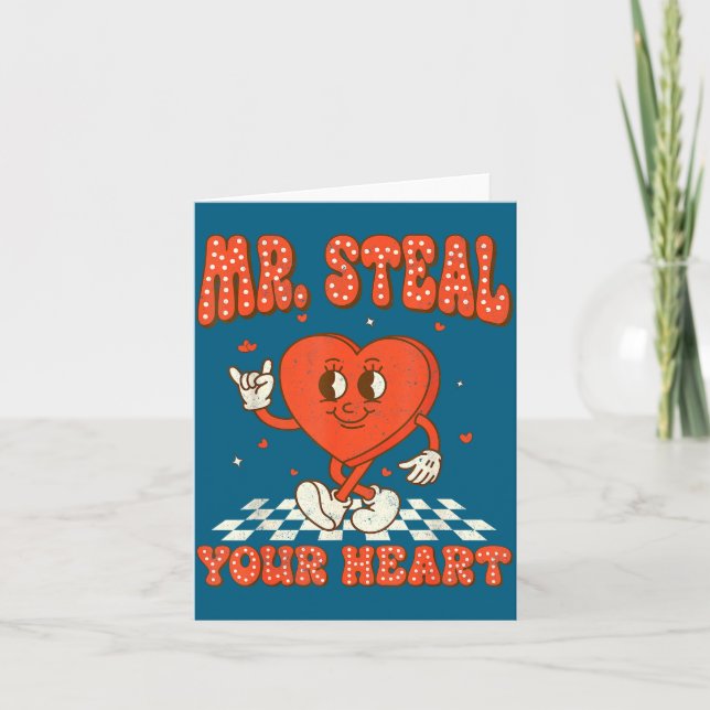 Carte Mr Steal Your Heart For Boys Toddlers Valentine's  (Devant)