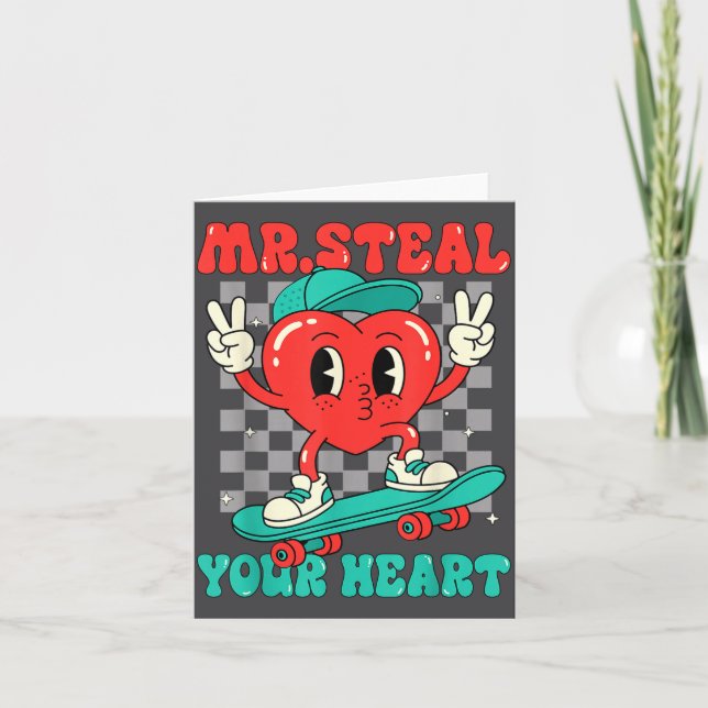 Carte Mr Steal Your Heart For Boys Toddlers Valentine's  (Devant)