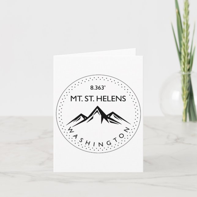 Carte Mt. St. Helens Washington Mountain Escalade Randon (Devant)