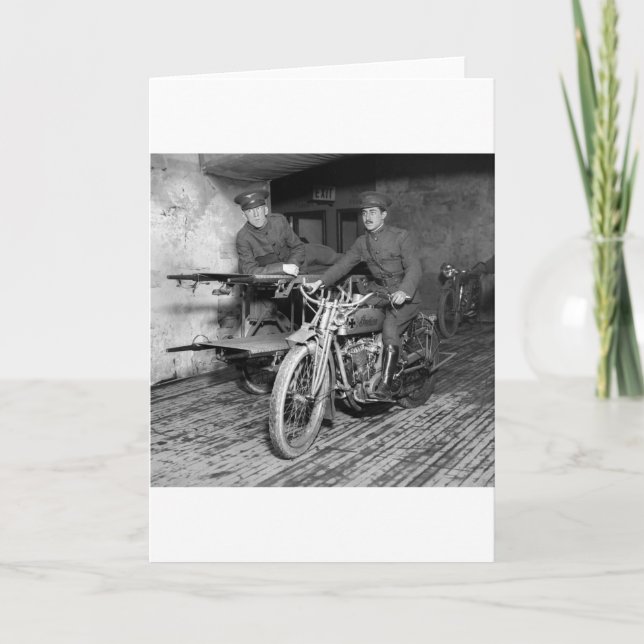 Carte MTD de moto militaire, années 1910 (Devant)