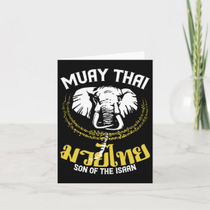 Carte Muay Thai Boxe thaïlandaise Elephant Cadeau Arts m