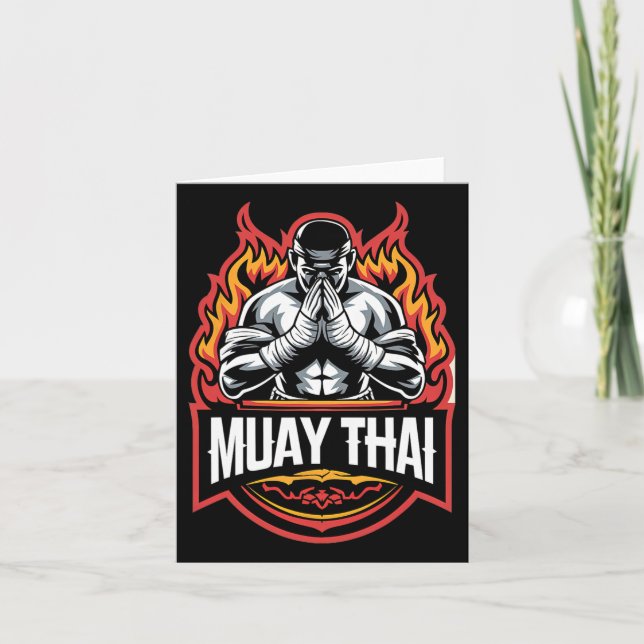 Carte Muay Thai Boxing Fighter (Devant)