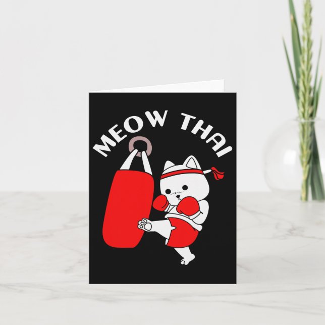 Carte Muay Thai Cat Meow Thai (Devant)
