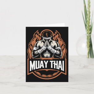 Carte Muay Thai Et Thai Boxer Fighter
