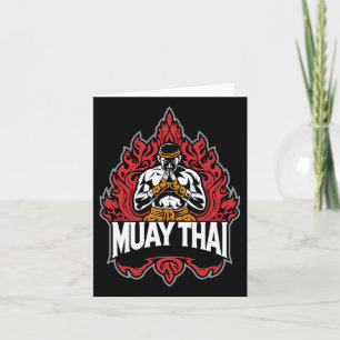 Carte Muay Thai Et Thai Boxer Fighter