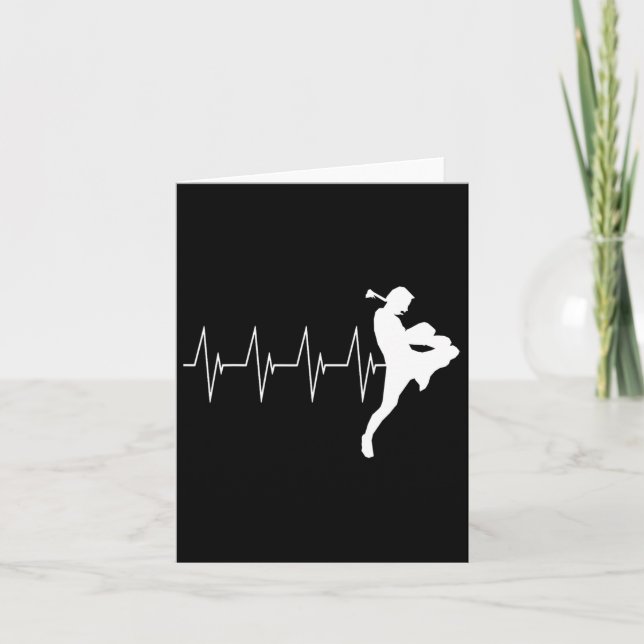 Carte Muay Thai Heartbeat Thai Boxe (Devant)