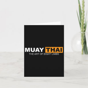 Carte Muay Thai L'Art De Huit Membres Kickboxing Et Mm