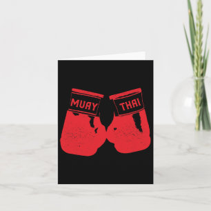Carte Muay Thai Martial Arts Thai Boxe Entraîneur Lover