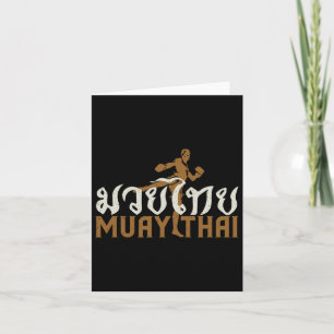 Carte Muay Thai Martial Arts Thai Boxer Trainer Amateurs