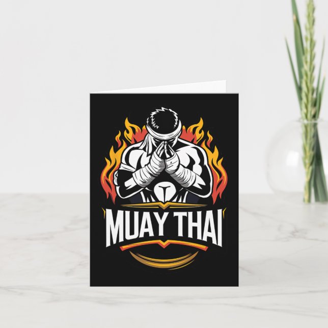 Carte Muay Thai Mixed martial art de boxe thaïlandaise (Devant)