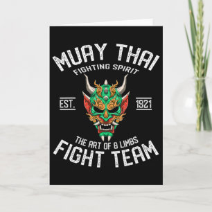 Carte Muay Thai Oni - Boxe Thaïlandaise et Kickboxing 