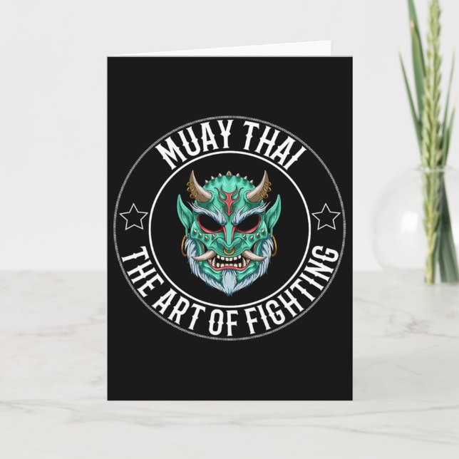 Carte Muay Thai Oni - Boxe Thaïlandaise et Kickboxing _1 (Devant)