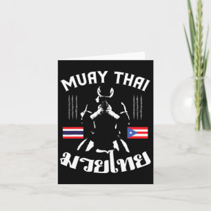 Carte Muay Thai Porto Rico Drapeau Martial Arts Thai Box