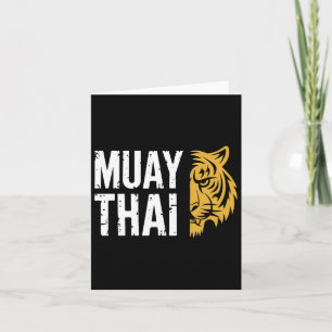 Carte Muay Thai Tiger Martial Arts Fighter