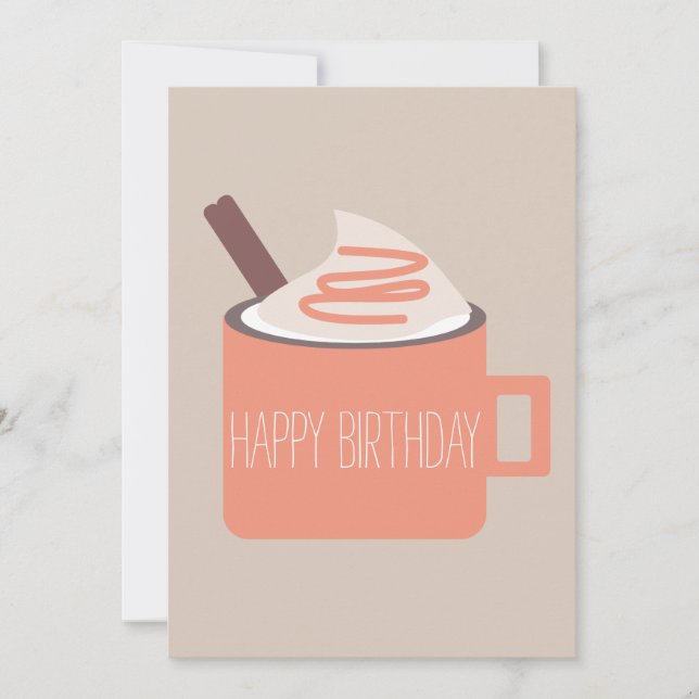 Carte Mug de feu de camp Spice Citrouille pour l'anniver (Devant)