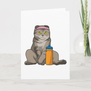 Carte Mug de sport pour chats