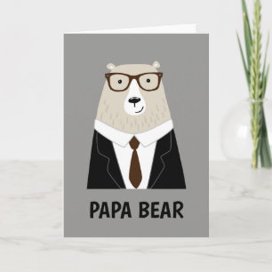 Carte Mug Spécial Cadeau de Fête des Pères Ourson Papa M
