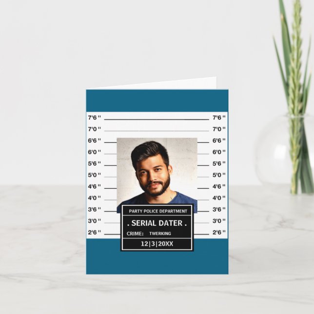 Carte Mugshot Drôle Ster  (Devant)