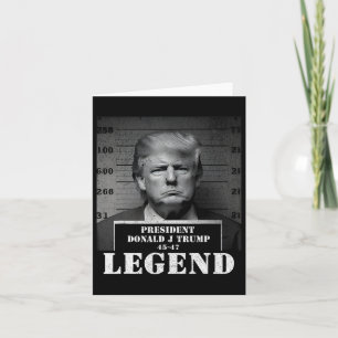 Carte Mugshot légendaire du président Trump