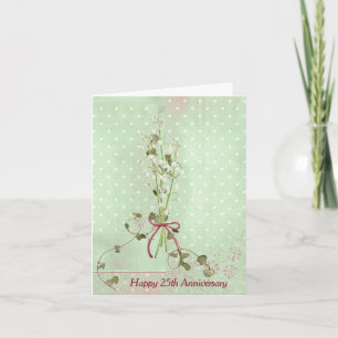 Carte Muguet 25e Anniversaire