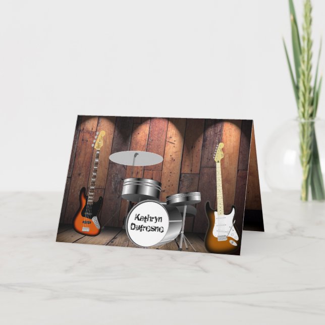 Carte Multi-Occasion personnalisée "You Rock" (Devant)